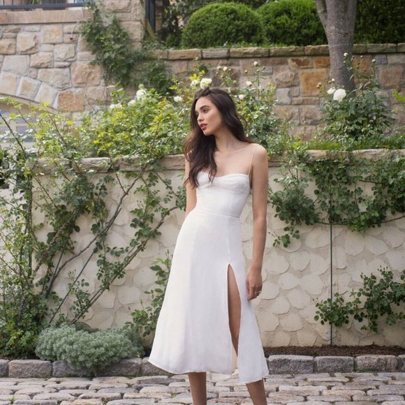 Reformation Juliette Dress + Ivory - Picture 2 of 8